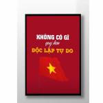 Tranh Treo Tường Mừng Đại Lễ 80 Năm Quốc Khánh 2/9 - Mẫu 04