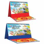 Lịch Để Bàn Ngang 2026 Có Note (25 x 12 cm) - Hương Sắc Việt Nam - TVKV17B (Chọn Đế Xanh Hoặc Đỏ)