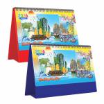 Lịch Để Bàn Ngang 2026 (25 x 12 cm) - Biển Đảo Tổ Quốc - TVKV13A (Chọn Đế Xanh Hoặc Đỏ)