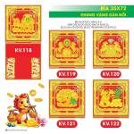 17 Mẫu Bìa Lịch 2026 Khung Vàng Dán Nổi (35x72 cm) - TVKV118 - TVKV134