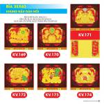 17 Mẫu Bìa Lịch 2026 Khung Nâu Dán Nổi (35x63 cm) - TVKV169 - TVKV185