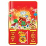 7 Mẫu Túi Tài Lộc - Lịch Treo Tường Laminate Tráng Gương 2026 (40x60 cm)