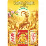 2 Mẫu Ngũ Dương Ngũ Ph&uacute;c - Lịch Treo Tường Laminate Tr&aacute;ng Gương 2027 (40x60 cm)