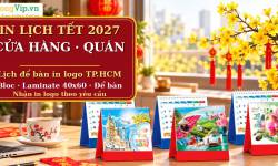 Lịch Để B&agrave;n In Logo Cho Cửa H&agrave;ng, Qu&aacute;n Tại TP.HCM 2027
