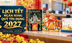 Lịch Tết Ph&ograve;ng Giao Dịch, Quỹ T&iacute;n Dụng 2027: Lịch Treo Tường