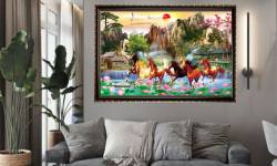 Đặt mua Tranh Canvas Phong Thủy Mã Đáo Thành Công Đóng Khung Cao Cấp Tại HCM