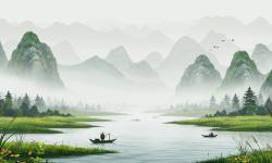 Ý nghĩa khi treo tranh thủy mặc trong nhà