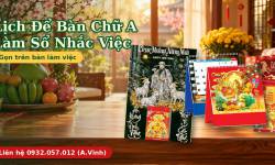 D&ugrave;ng Lịch Để B&agrave;n Chữ A L&agrave;m Sổ Nhắc Việc Hằng Ng&agrave;y