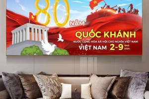 Tổng Hợp Tranh Treo Tường Mừng Đại Lễ 80 Năm Quốc Khánh 2/9