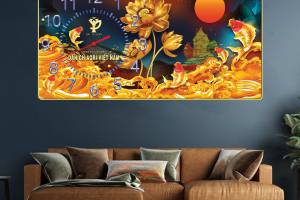 Tranh Cửu Ngư Quần Hội - Biểu Tượng Thịnh Vượng Hoàn Hảo Cho Khai Trương và Tân Gia