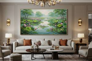 5 Bức Tranh Phong Cảnh Treo Phòng Khách Sang Trọng