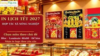 Lịch Tết Hợp T&aacute;c X&atilde; N&ocirc;ng Nghiệp 2027: Chọn Mẫu Theo Chủ Đề