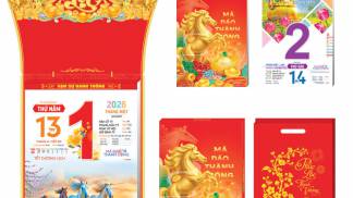 Kích Thước Lịch Bloc 2026 Khổ Lớn – Lựa Chọn Sang Trọng Cho Gia Đình & Công Ty