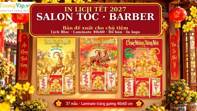 Lịch Tết Salon T&oacute;c, Barber Shop 2027: Bản Đề Xuất Cho Chủ Tiệm