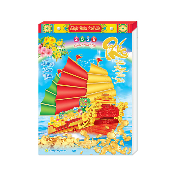 Lịch Bloc Đại Rời Màng Co 2026 (14.5 x 20.5 cm) - Thuận Buồm Xuôi Gió - TVHT19