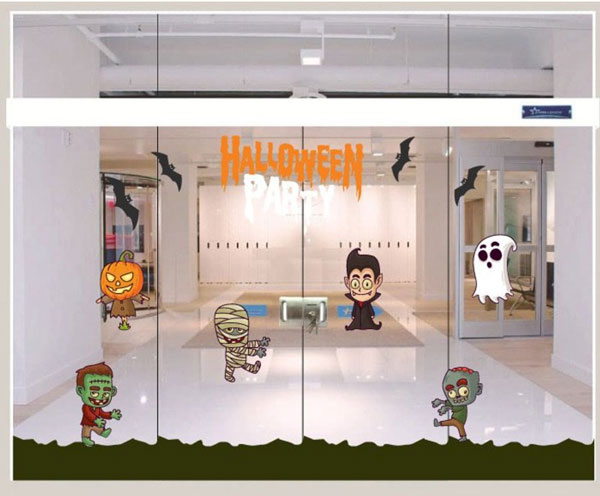 Combo Decal Trang Trí Halloween Rùng Rợn 9