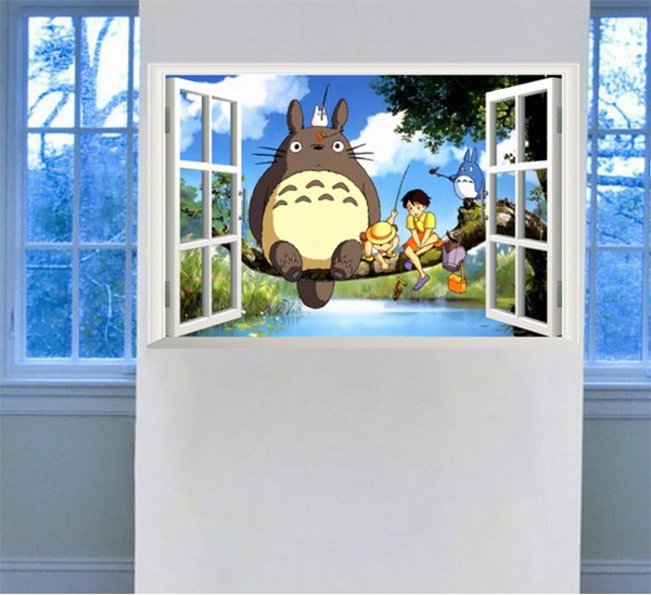Decal Trang Trí Chuột Totoro Và Những Người Bạn