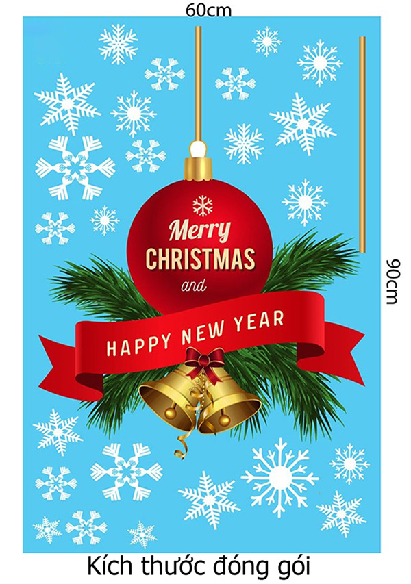 Decal Trang Trí Noel Merry Christmas & Happy New Year 4