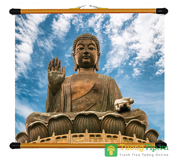 Tranh Liễn Phật Giáo - Đức Phật Và Bầu Trời