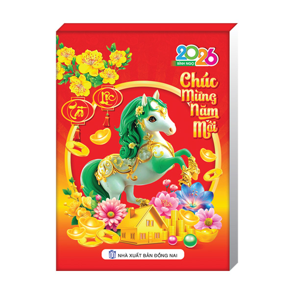 Lịch Bloc Rời 2025 (10.5 x 14.5 cm) - Bloc Trung Màu (4 Màu) - Hoa Và Phong Thuỷ - TVKV12