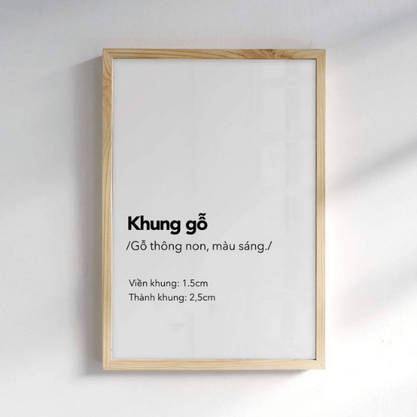 Khung gỗ tranh canvas