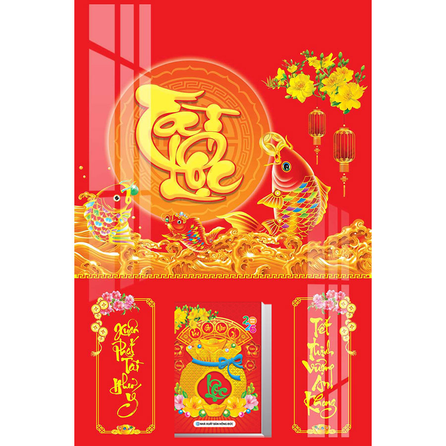 Lịch Gỗ Treo Tường Laminate 2026 (40 X 60 cm) - Tài Lộc