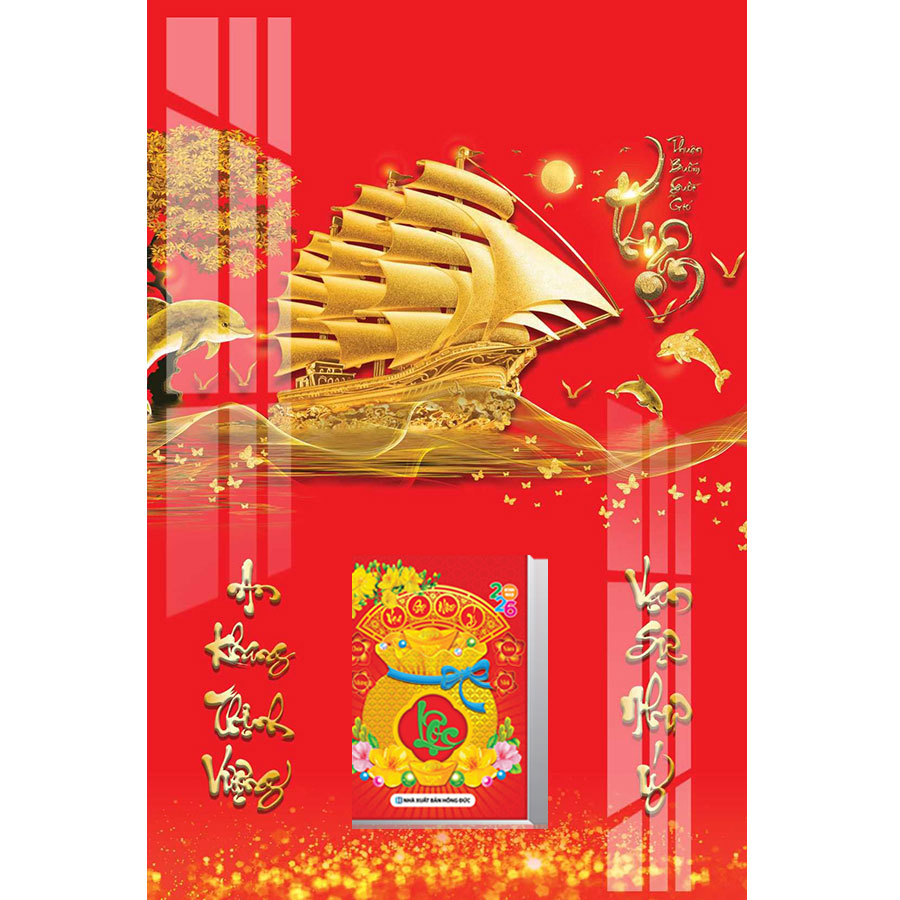 Lịch Gỗ Treo Tường Laminate 2026 (40 X 60 cm) - Thuận Buồm Xuôi Gió