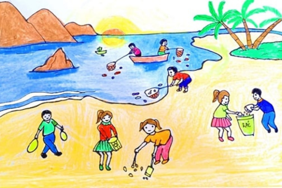 Cập Nhật 63+ Về Hình Vẽ Bãi Biển Hay Nhất - Du Học Akina