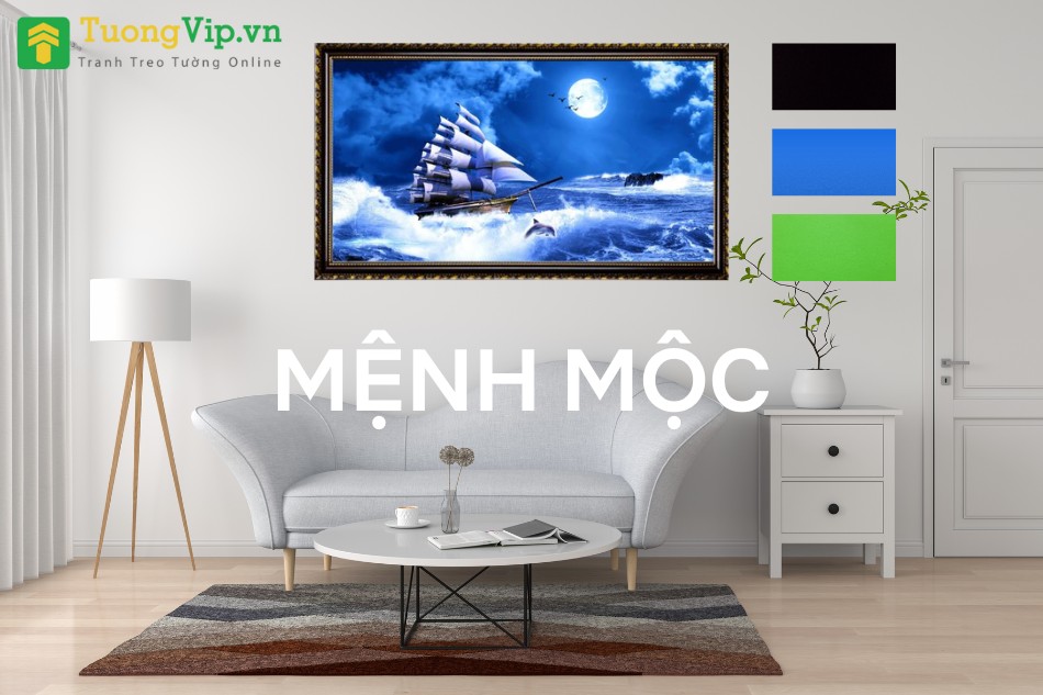 Mệnh Mộc rất hợp với màu đen, xanh lam, xanh lá