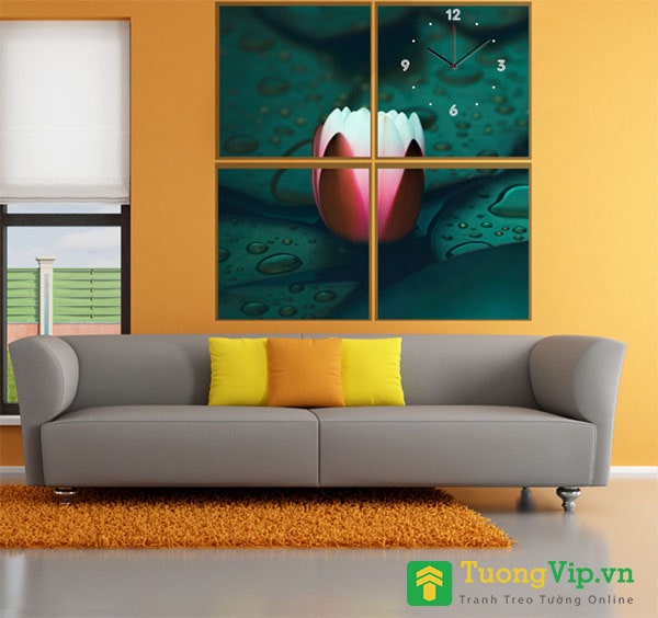 tranh hợp tuổi ất sửu hoa sen