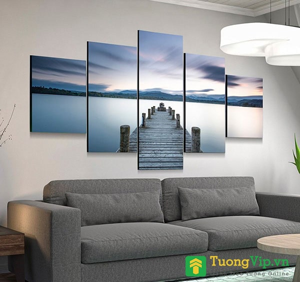 tranh hợp tuổi đinh sửu hồ thiên nhiên