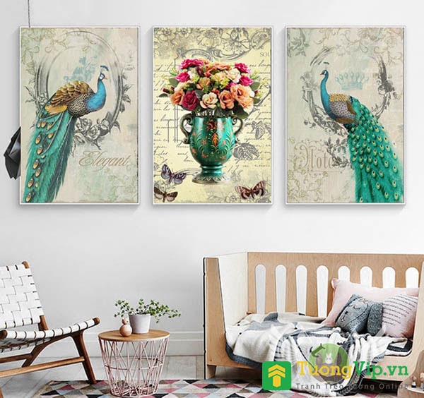 tranh hợp tuổi đinh sửu chim công