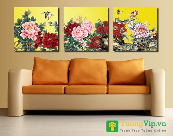 tranh hợp tuổi kỷ sửu tranh hoa mẫu đơn