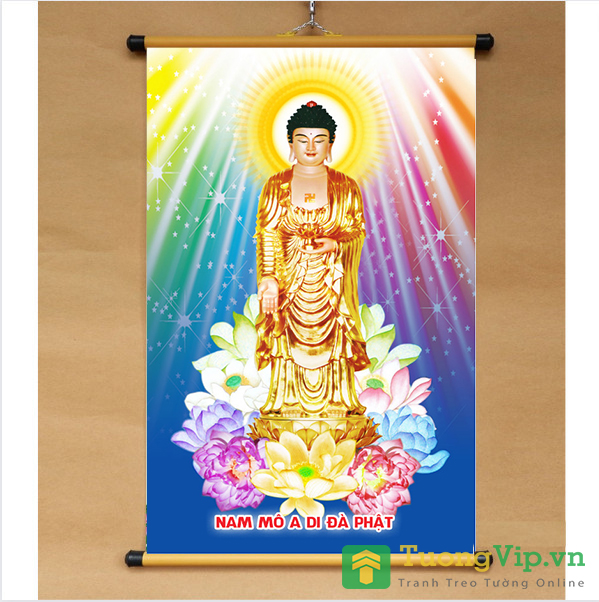 Tranh Liễn Phật Giáo - Phật A Di Đà 05