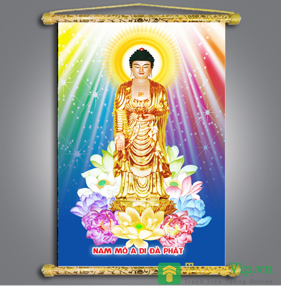 Tranh Liễn Phật Giáo - Phật A Di Đà 05