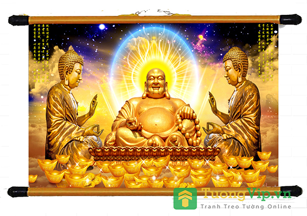 Tranh Liễn Phật Giáo - Phật Di Lặc