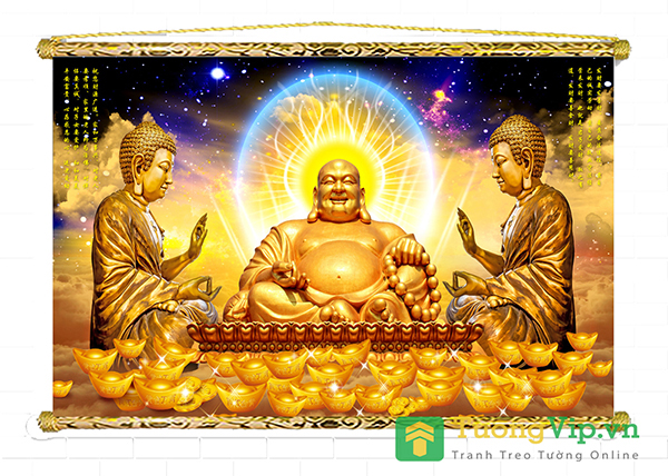 Tranh Liễn Phật Giáo - Phật Di Lặc