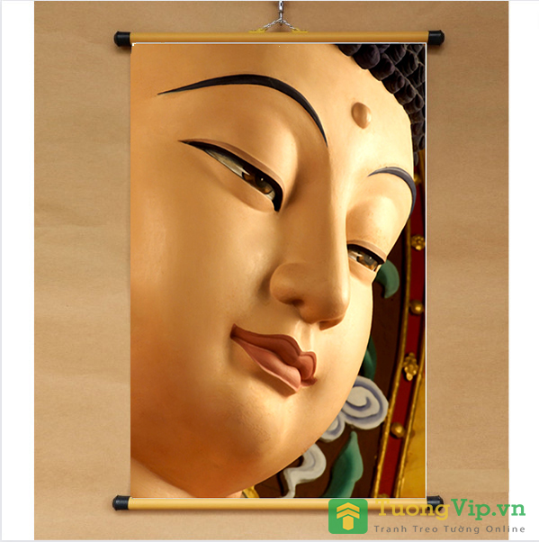 Tranh Liễn Phật Giáo - Phật Thích Ca Mâu Ni 01 - Vải Canvas Cao Cấp