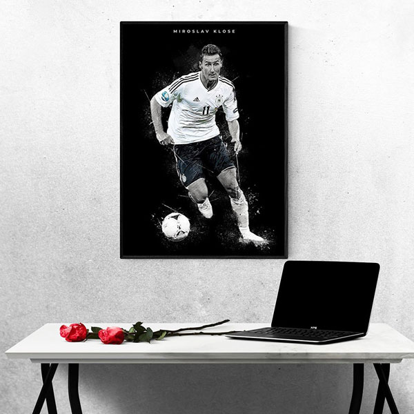Tranh Treo Tường Cầu Thủ Bóng Đá Miroslav Klose