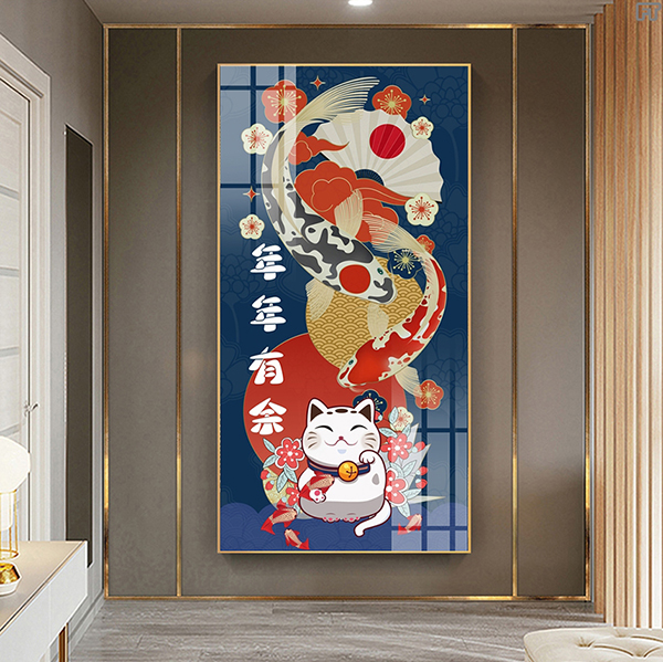 Tranh Treo Tường Mèo Nhật Bản 2023
