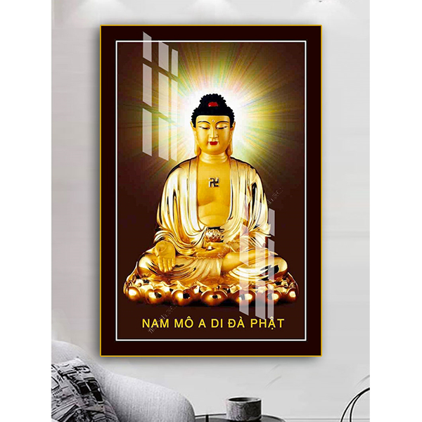 Tranh Treo Tường Phật Giáo - Phật A Di Đà 01
