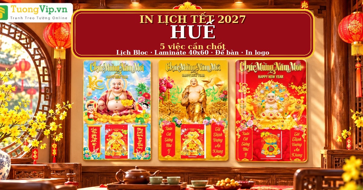 In Lịch Tết 2027 Huế: 5 Việc Cần Chốt Trước Khi Đặt