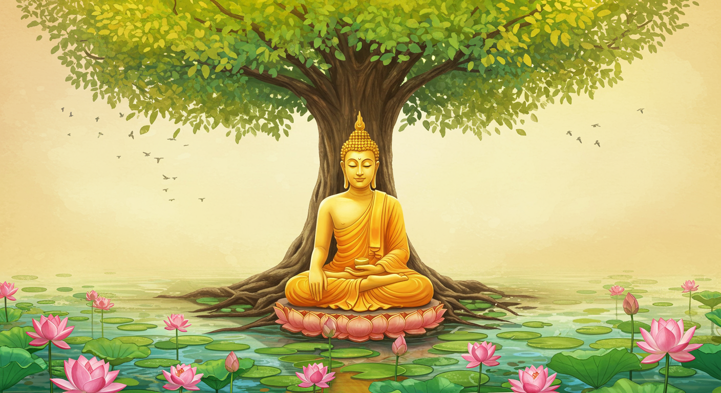 Ý Nghĩa Của Bộ Tranh Treo Tường Phật Giáo Tĩnh Lặng: Hành Trình Tìm Về Bình An Nội Tâm