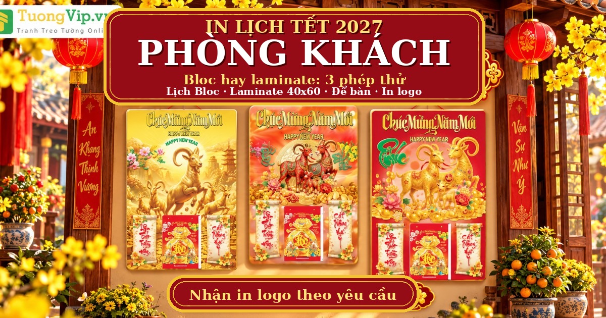 Lịch Bloc Hay Lịch Laminate Cho Ph&ograve;ng Kh&aacute;ch 2027: 3 Ph&eacute;p Thử Để Chọn