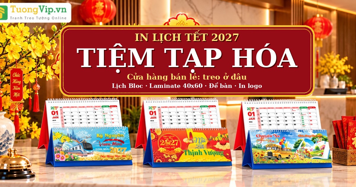 Lịch Tết Cho Tiệm Tạp H&oacute;a, Cửa H&agrave;ng B&aacute;n Lẻ 2027: Treo Ở Đ&acirc;u, Chọn Loại N&agrave;o