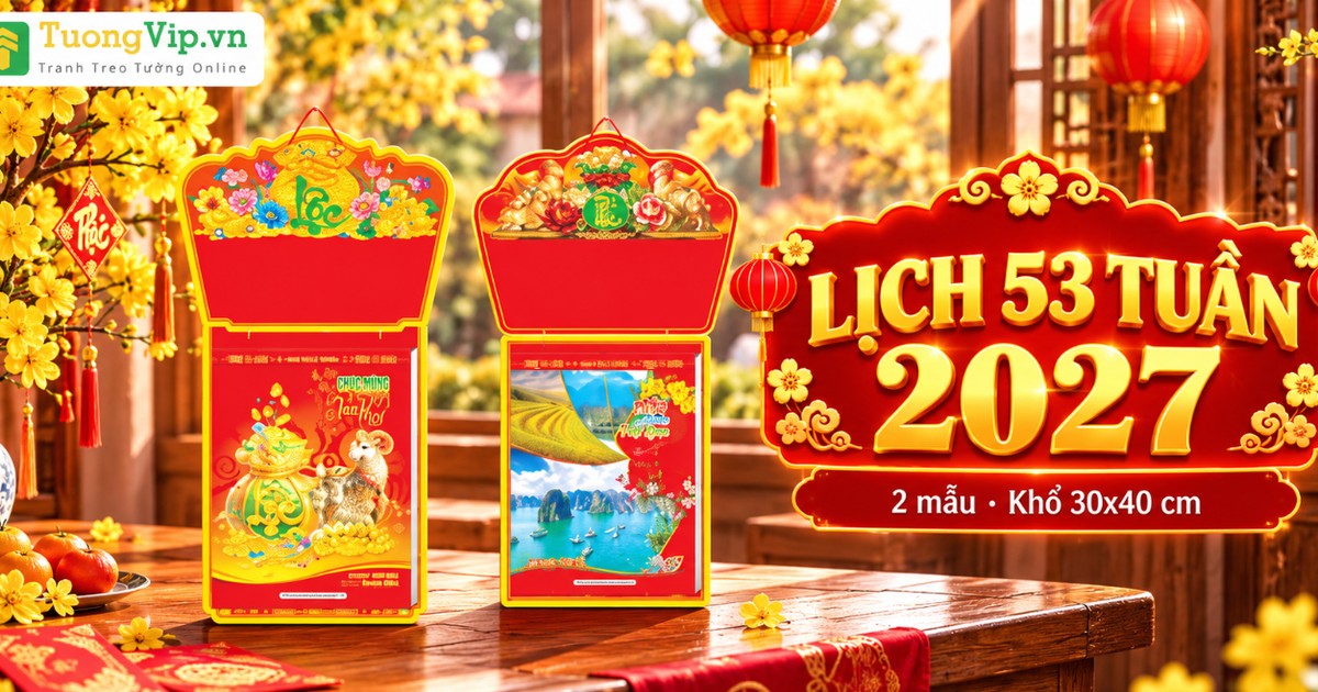 Lịch 53 Tuần 2027: Chọn Mẫu Treo Tường Theo Tuần L&agrave;m Việc