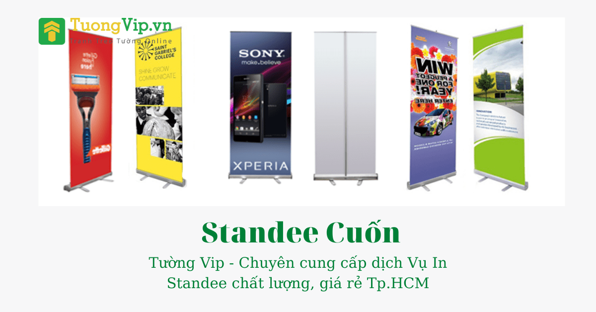 Standee cuốn, Standee cuốn nhôm cao cấp, dịch vụ In Standee cuốn HCM 