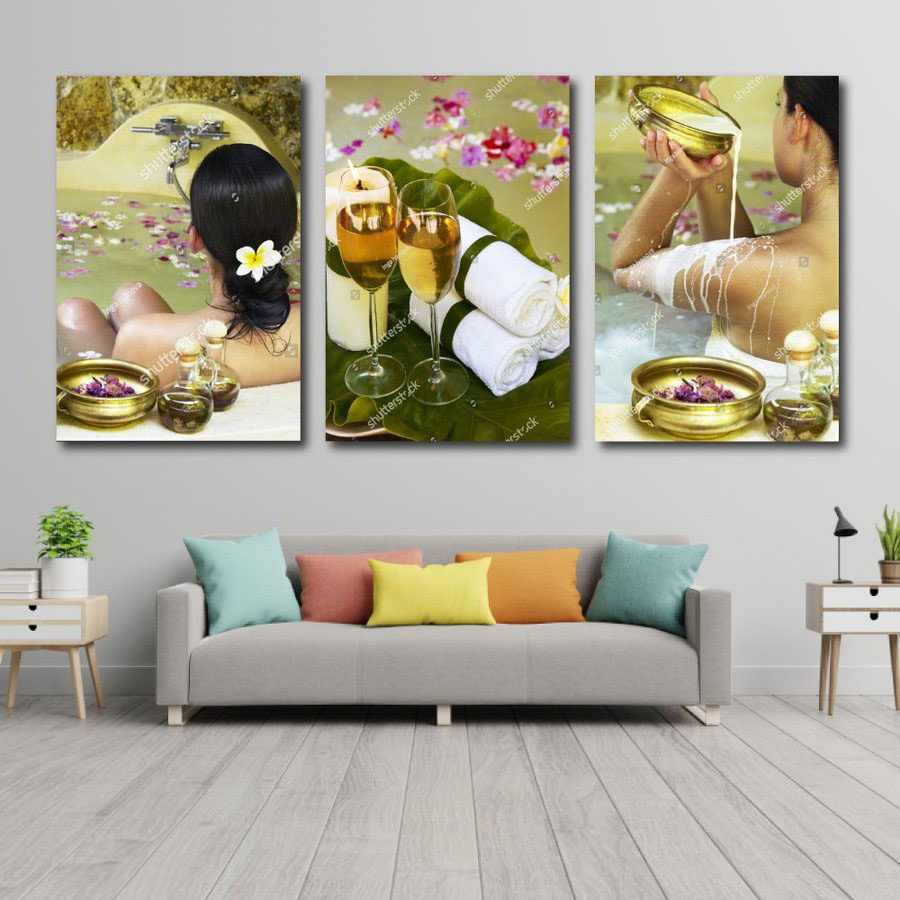 Tranh Canvas Tối Giản Phù Hợp Với Phong Cách Spa Hiện Đại