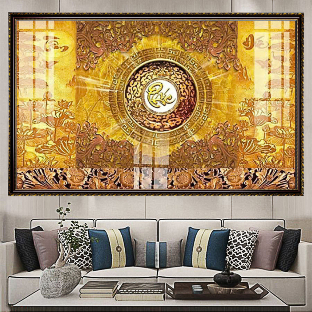 Tranh Gỗ Phúc Tâm Đức Cao Cấp – Thu Hút Tài Lộc, Vượng Khí