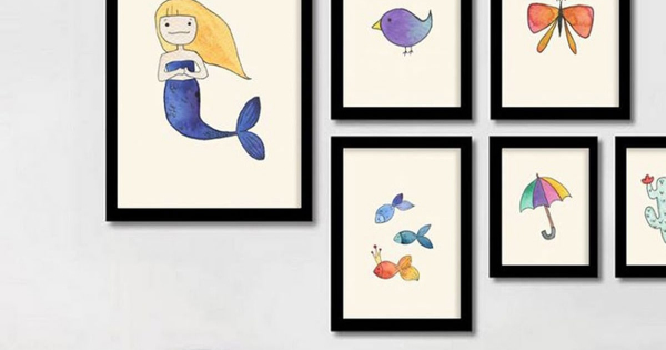 Bộ Khung Ảnh Nàng Tiên Cá